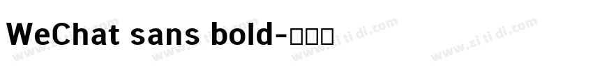 WeChat sans bold字体转换